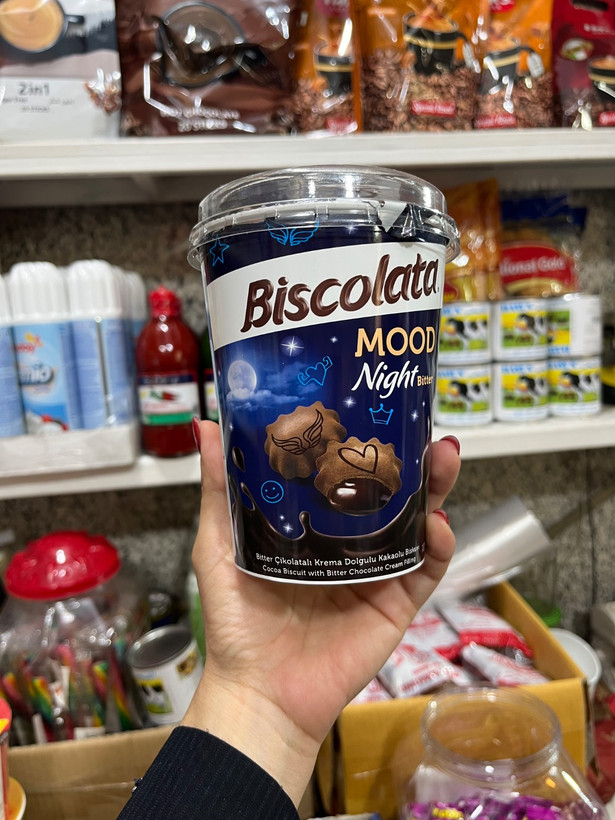 بیسکویت مغزدار در بستهبندی لیوانی از برند Biscolata (ترکیه)