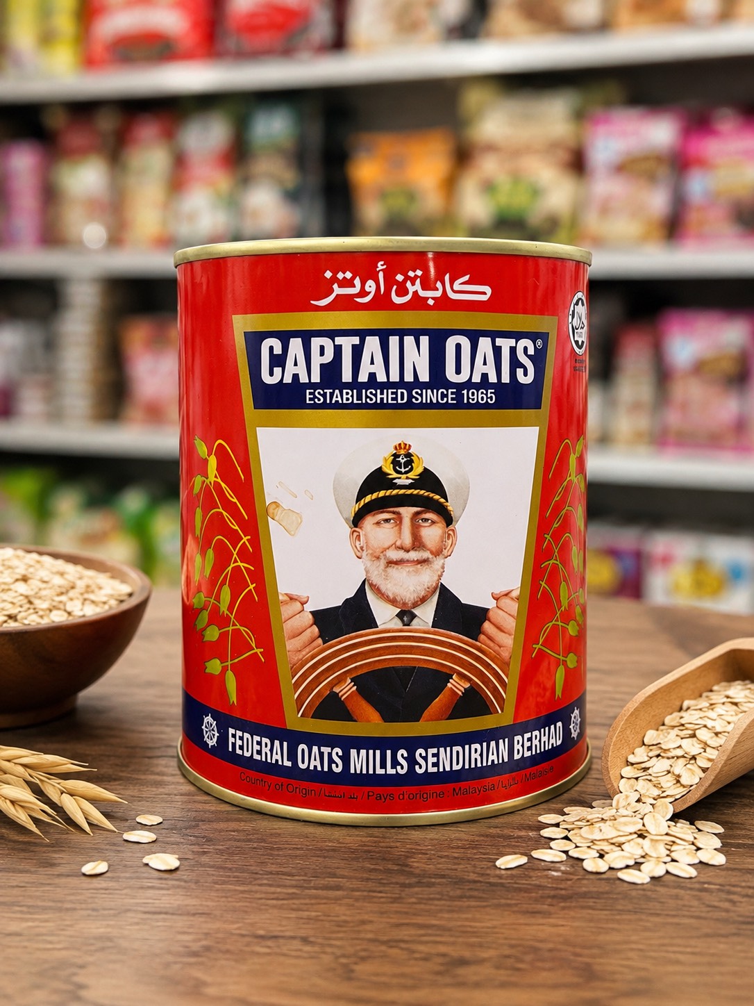 جو دوسر Captain Oats قوطی فلزی (محصول مالزی)