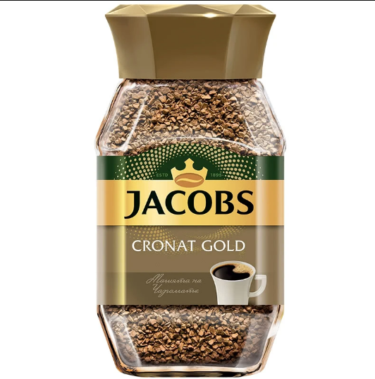 قهوه فوری جاکوبز مدل Cronat Gold (کرونات گلد) - ۱۰۰٪ عربیکا، عطری ملایم و دلنشین(200 گرم)