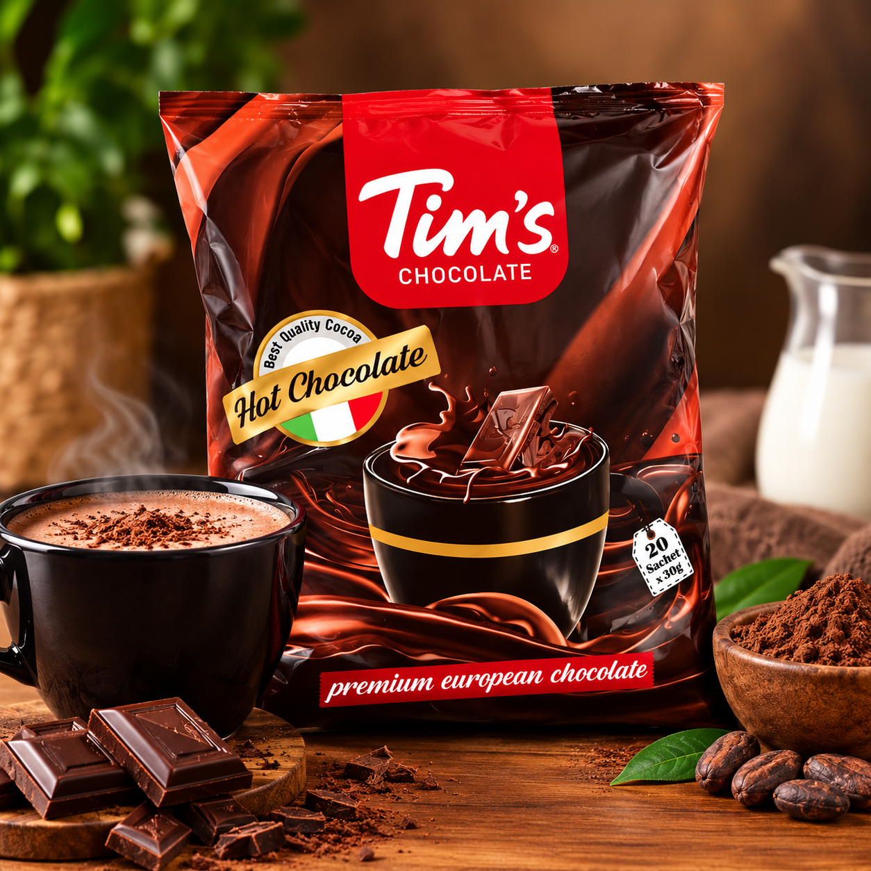هات چاکلت تیمز Tim’s Chocolate – بسته 20 عددی