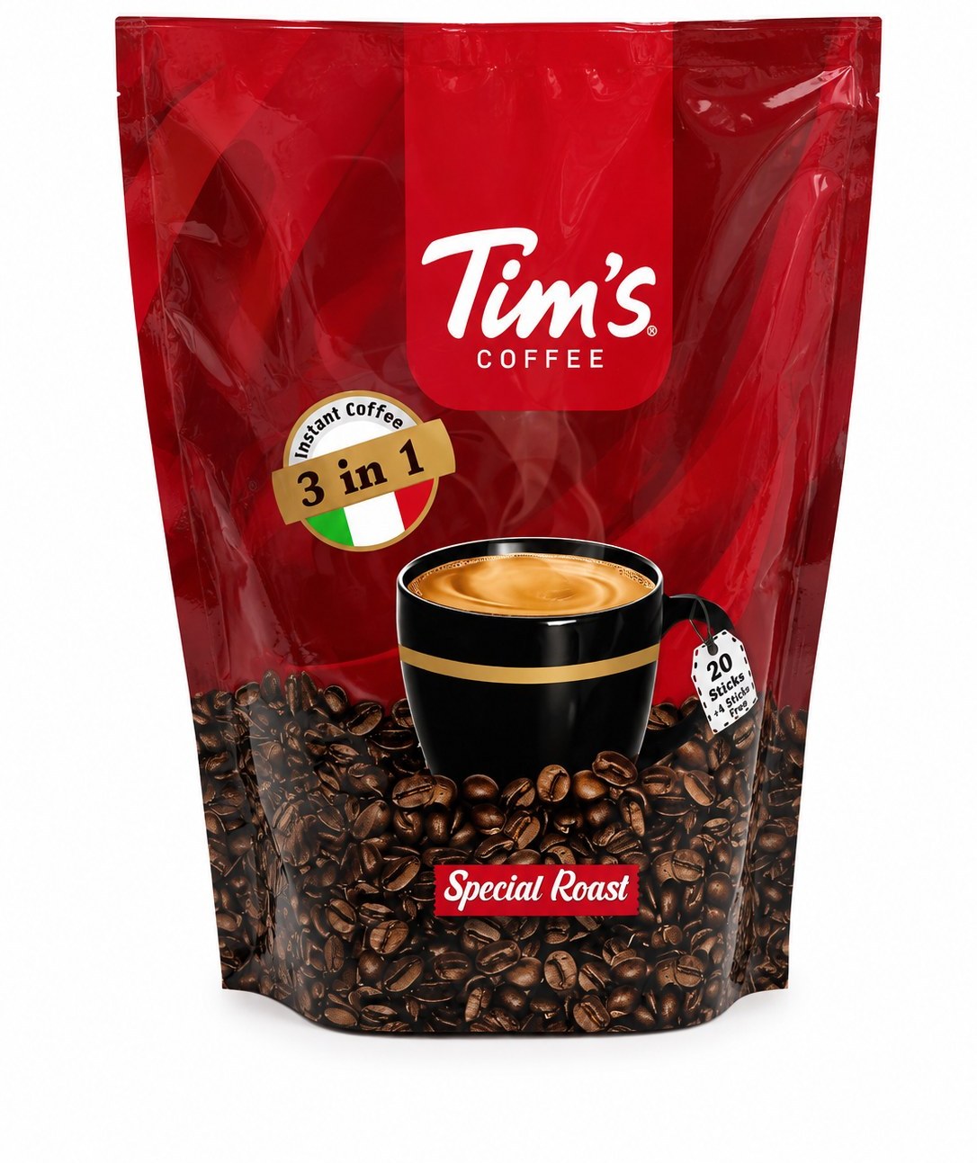 قهوه فوری 3 در 1 تیمز Tim’s Coffee Special Roast(20عددی)