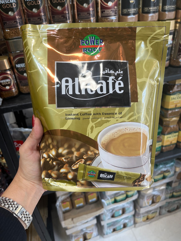 قهوه فوری Alicafé با عصاره جینسینگ 20 عددی