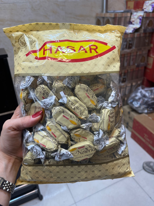 شکلات مغزدار روکشدار HASAR وزن 1 کیلو