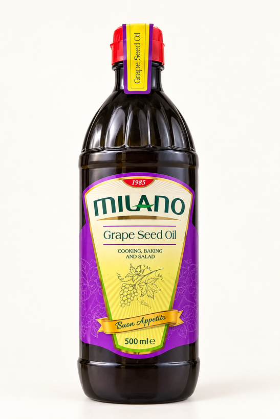 روغن هسته انگور میلانو Milano حجم ۵۰۰ میلیلیتر