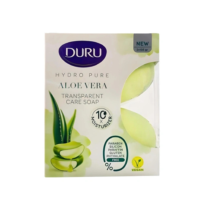 صابون شستشو و آبرسان دورو مدل Hydro Pure با عصاره آلوئهورا، حاوی گلیسیرین (بسته 2 عددی) وزن 270 گرم
