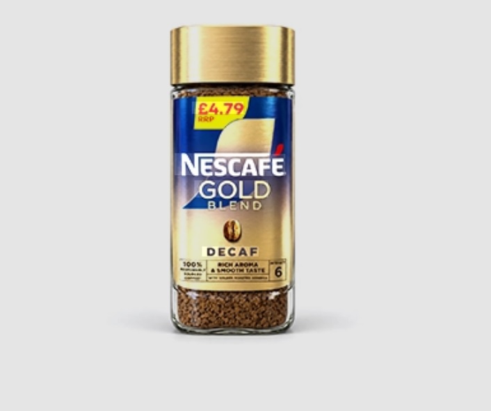 قهوه فوری نسکافه گلد بلند دکف بدون کافئین – NESCAFÉ Gold Blend Decaf(95 گرم)