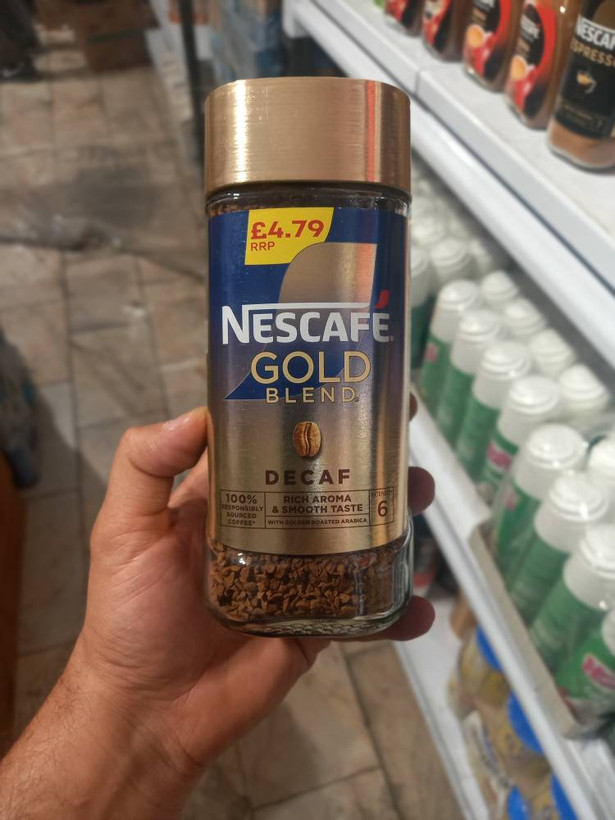 قهوه فوری نسکافه گلد بلند دکف بدون کافئین – NESCAFÉ Gold Blend Decaf(95 گرم)