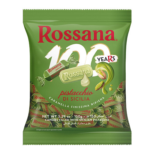 آبنبات مغزدار پستهای روسانا Rossana Pistacchio di Sicilia – 150 گرم