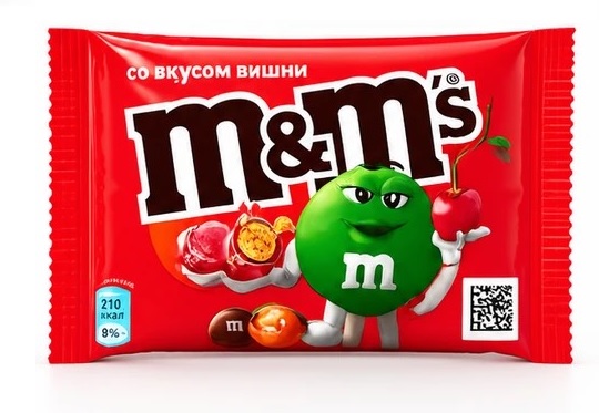 دراژه اسمارتیز ام اند ام M&M’s طعم گیلاس ترد  _ 45 گرم