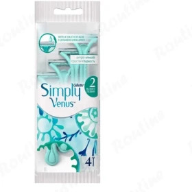 تیغ خودتراش ژیلت مدل Simply venus با دو تیغه بسته 4 عددی